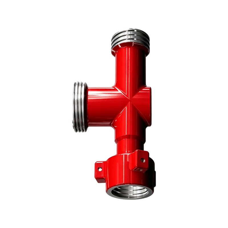Интегральный Т-образный шарнир высокого давления для нефтепромысловых трубопроводов